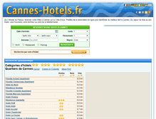 Tablet Screenshot of cannes-hotels.fr