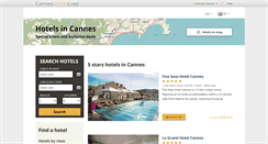 Desktop Screenshot of cannes-hotels.net